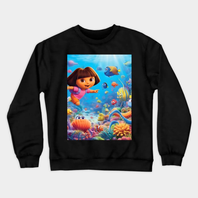 Kids Fashion: Explore the Magic of Cartoons and Enchanting Styles for Children Crewneck Sweatshirt by insaneLEDP